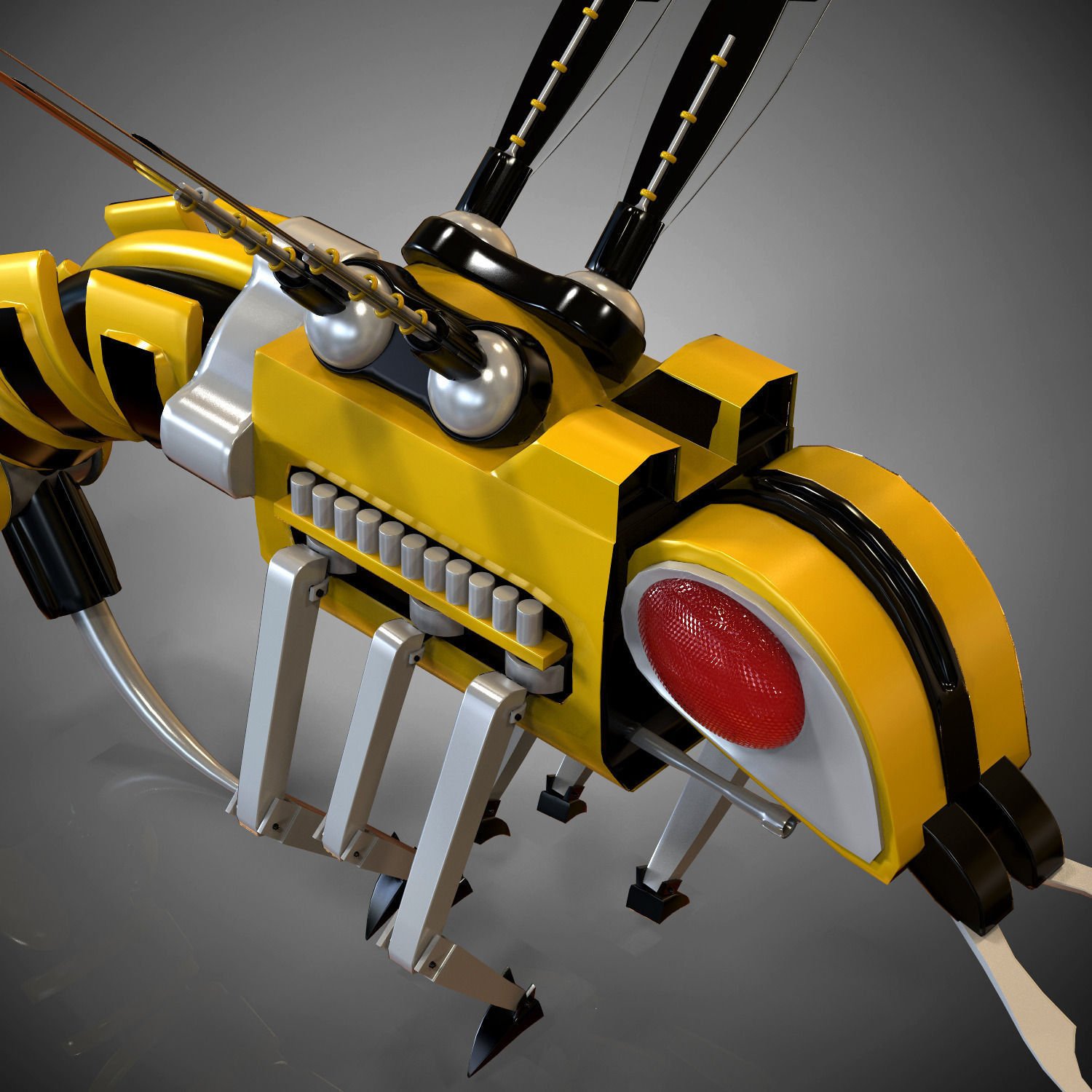 Robo bee 3D model_5