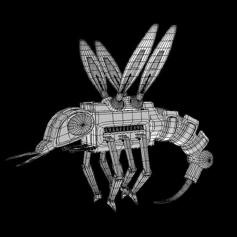 Robo bee 3D model_6