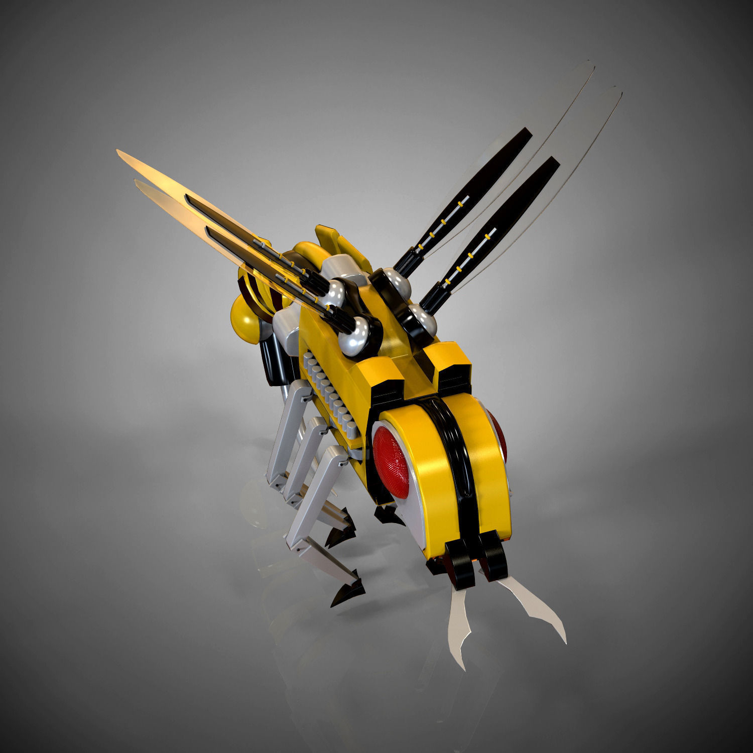 Robo bee 3D model_3