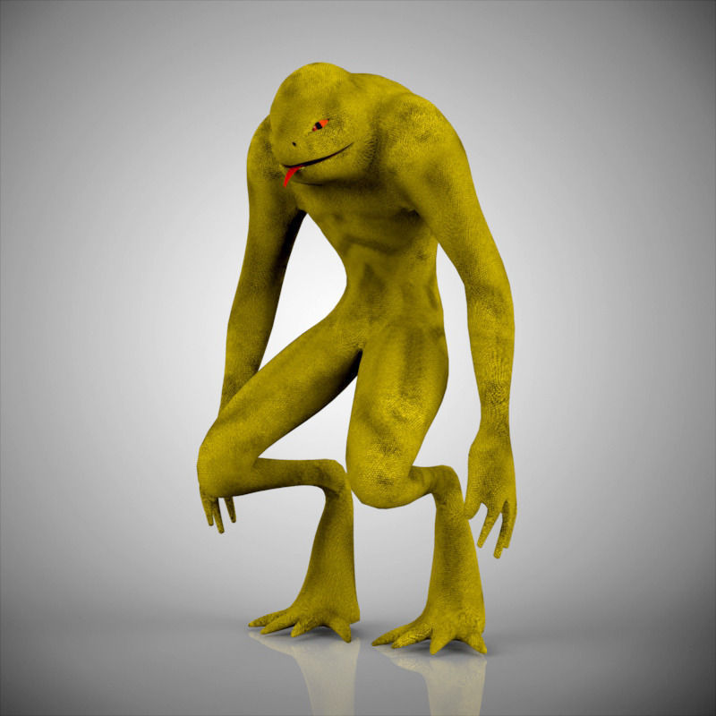 lizard creature 3D model_1