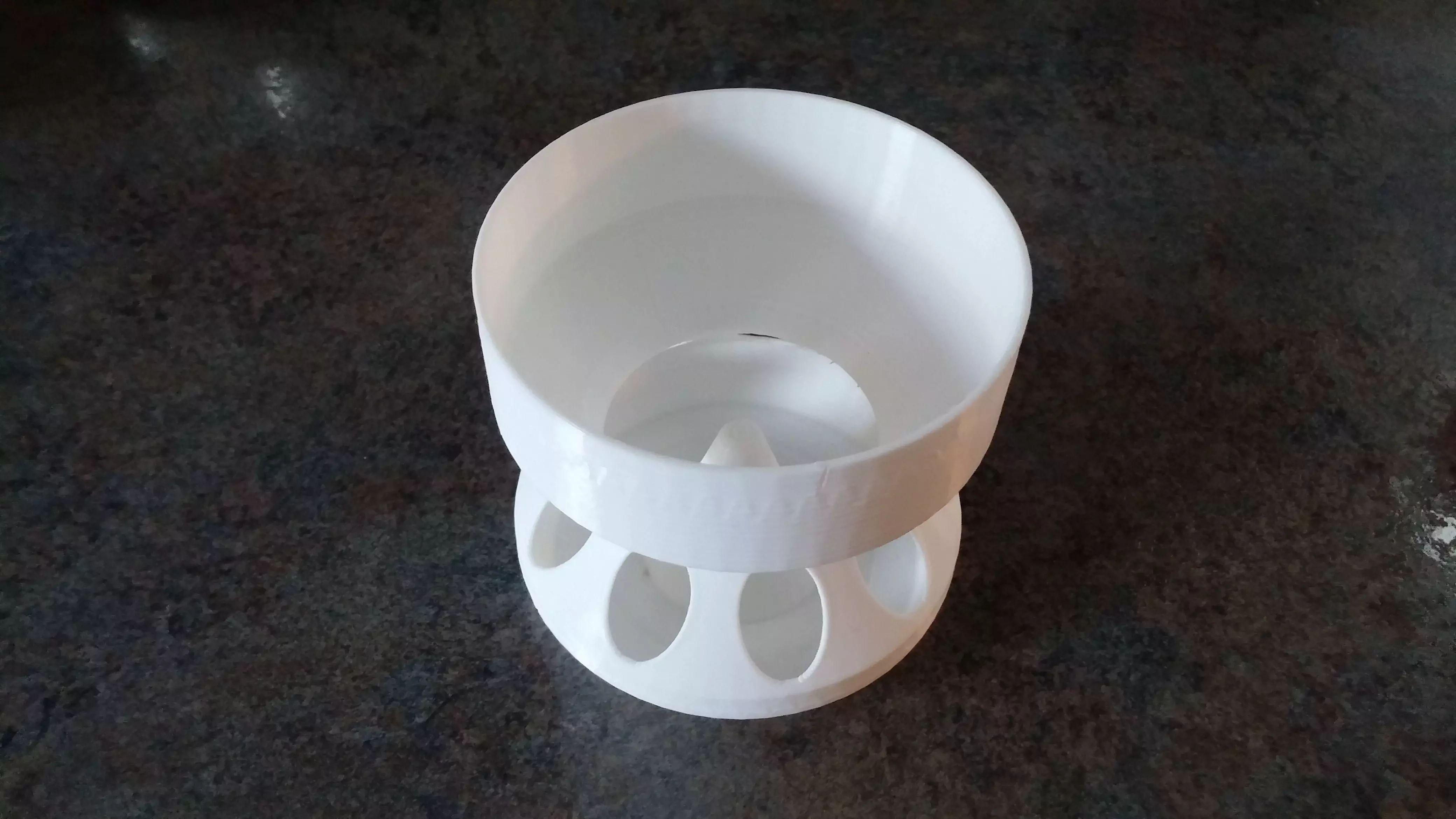 Baby Chick Feeder with hopper 3D print model