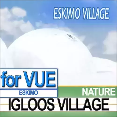 Eskimo Igloos Village and Ice Amphitheatre 3D model