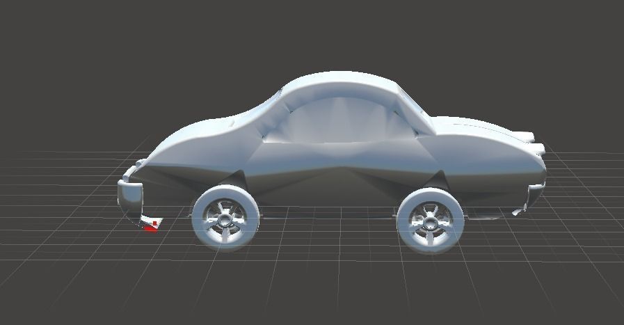 playing around car 3D model_0