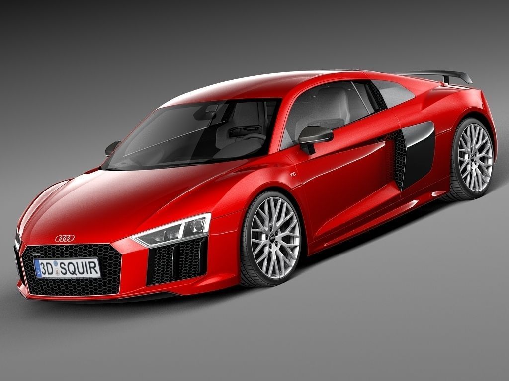 Audi R8 V10 Plus 2016 3D Model .max .obj .3ds .fbx .c4d ...