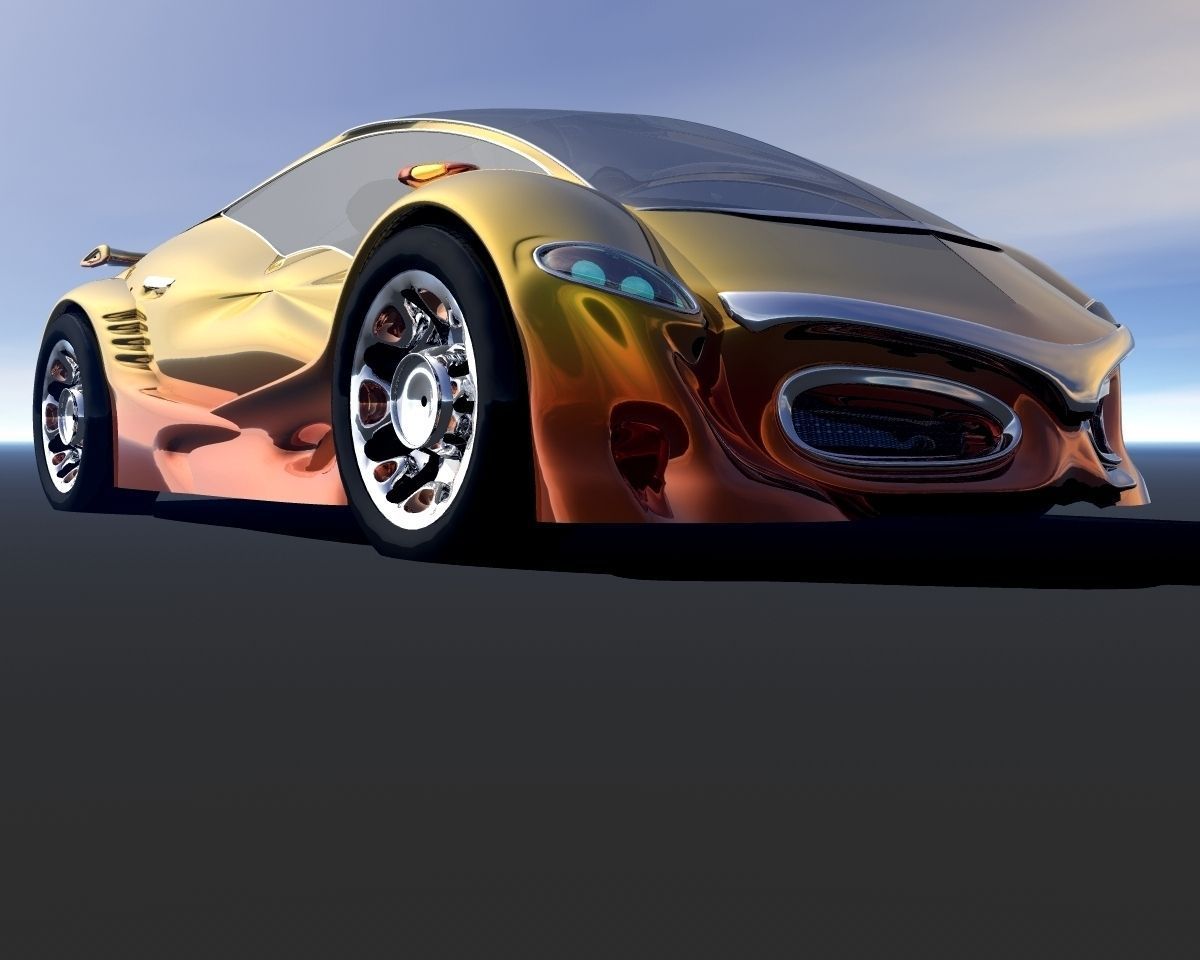 VX455 Flying Car 3D model_9