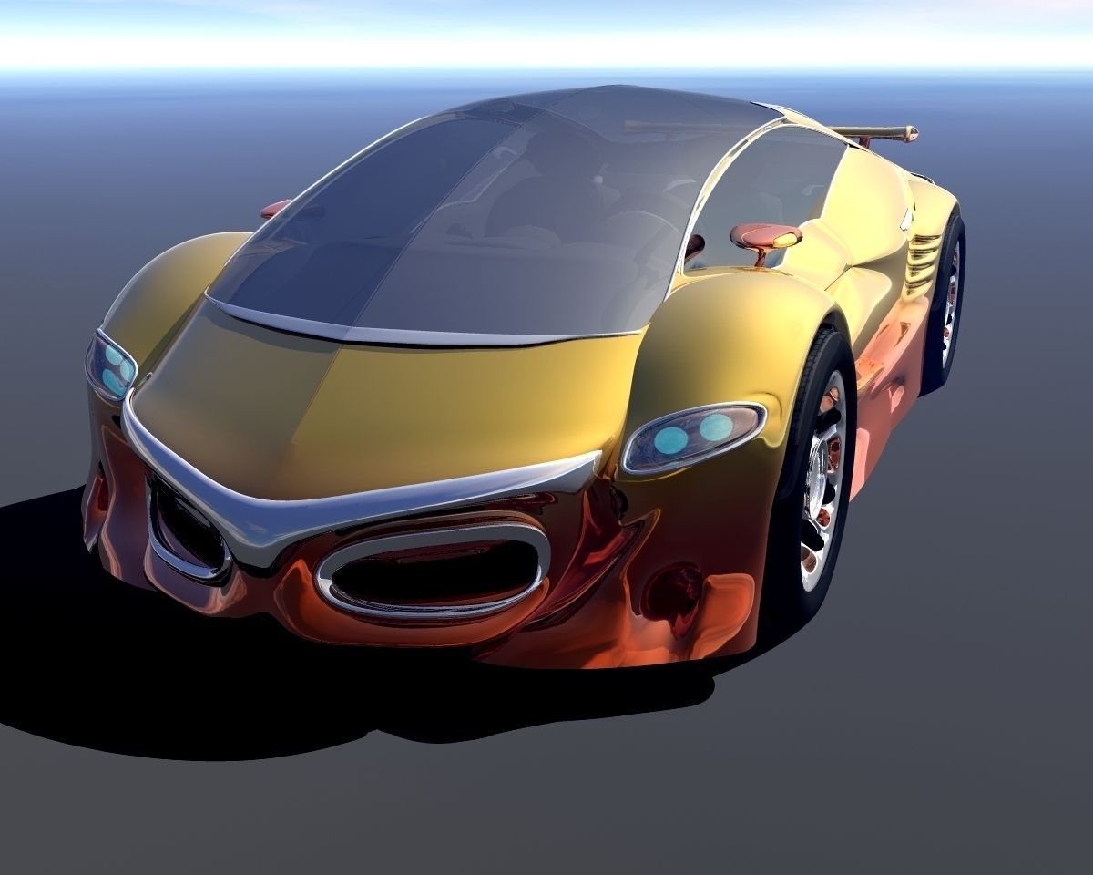 VX455 Flying Car 3D model_5