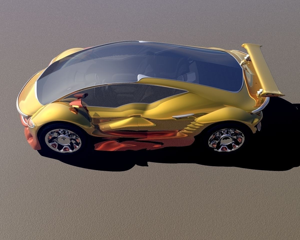 VX455 Flying Car 3D model_3