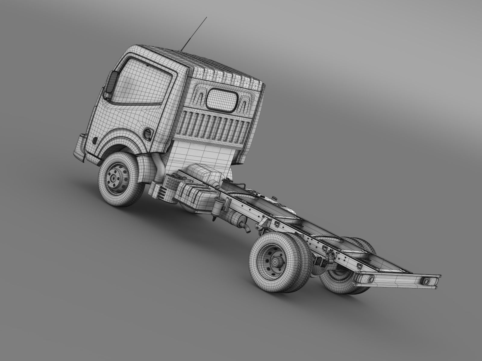 DongFeng N300 Captain Chassi 2015 3D model_15