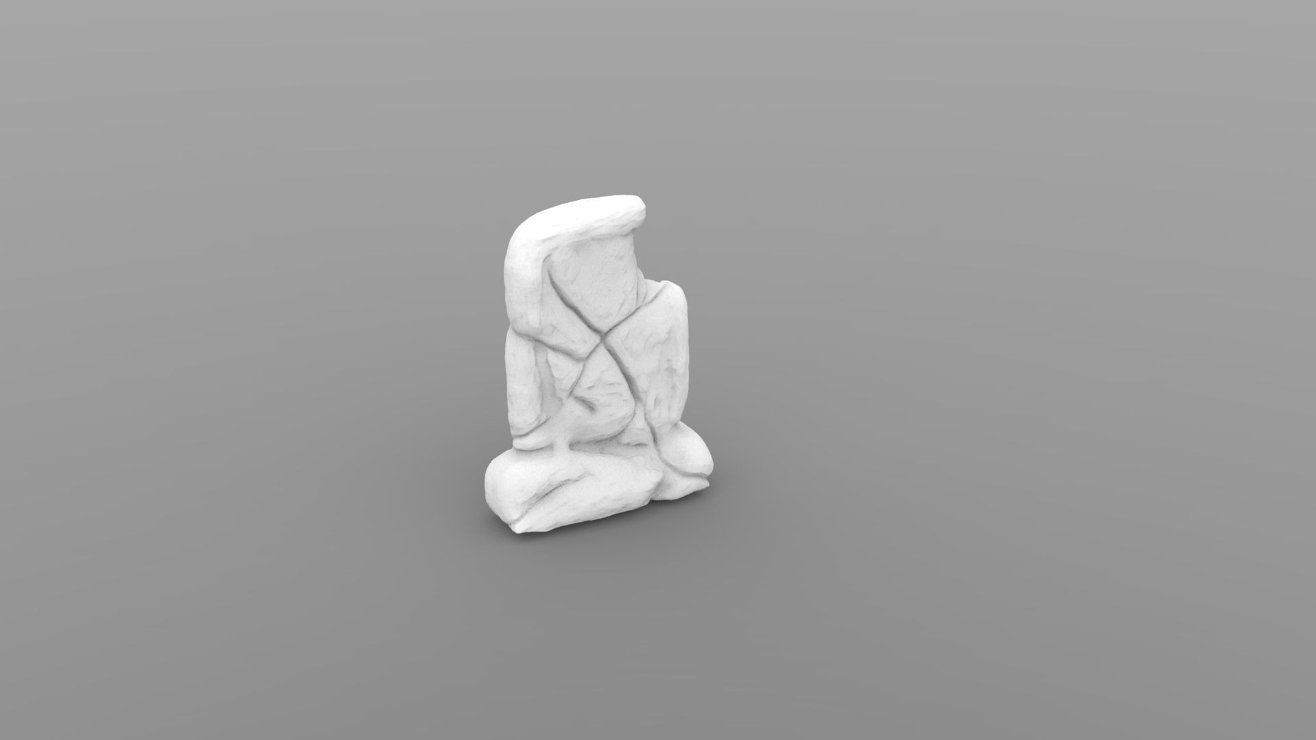 Weathered Tombstone Collection 3D print model_14