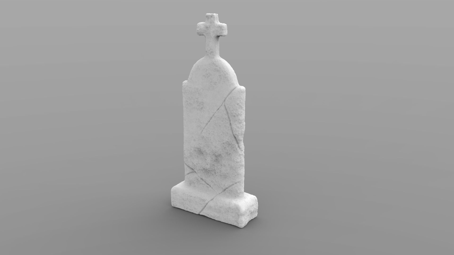 Weathered Tombstone Collection 3D print model_34
