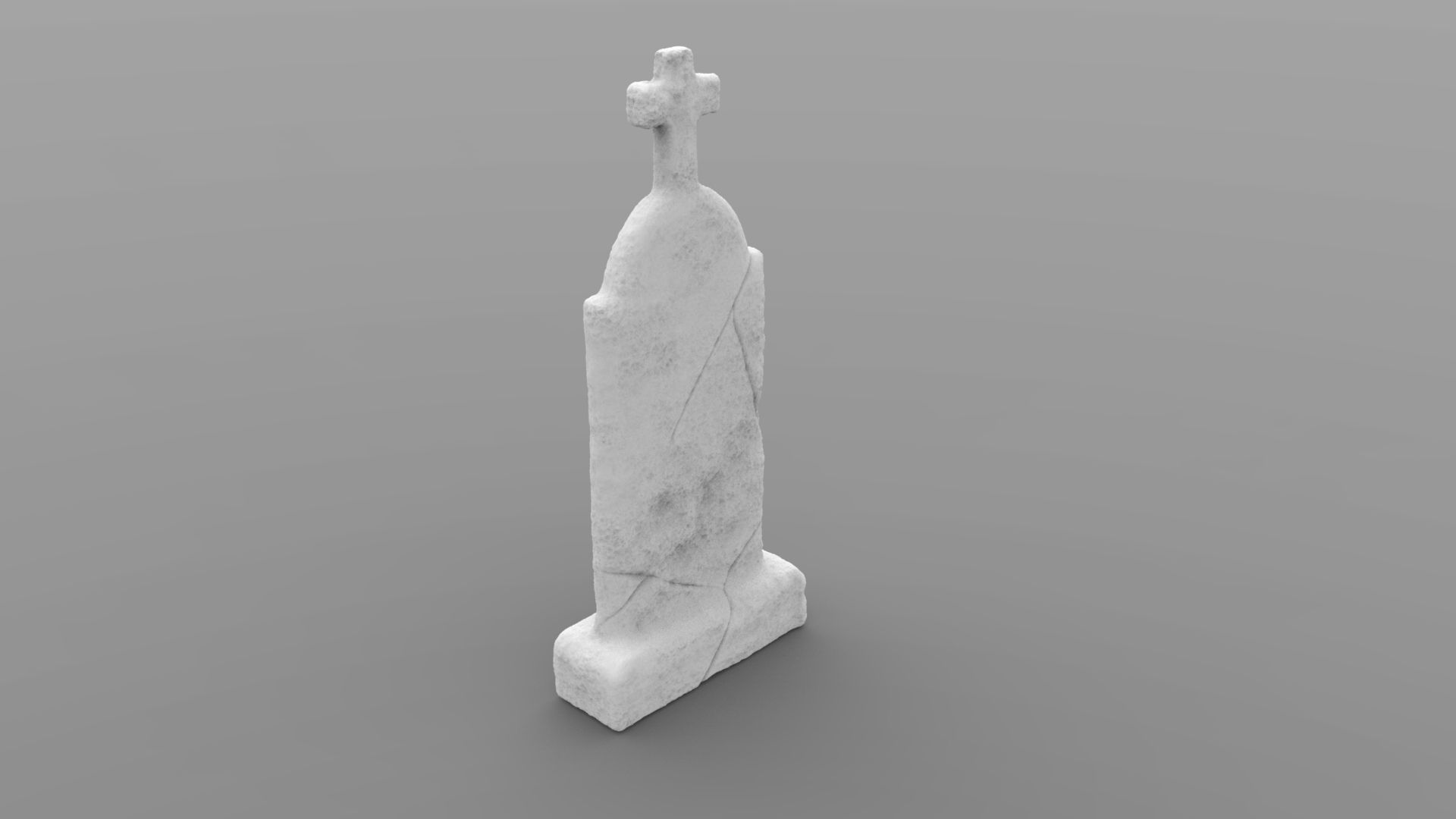 Weathered Tombstone Collection 3D print model_35