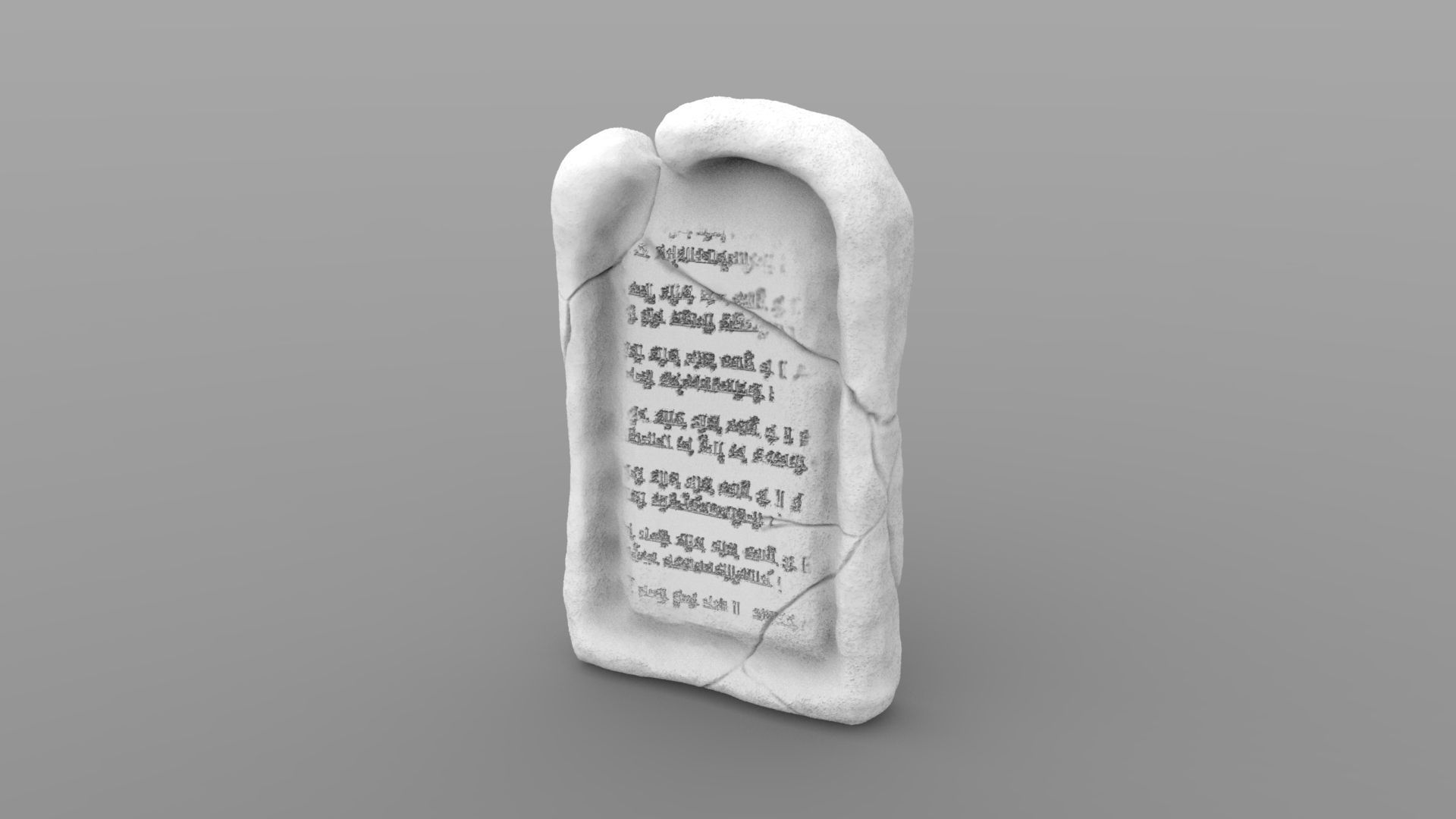 Weathered Tombstone Collection 3D print model_9