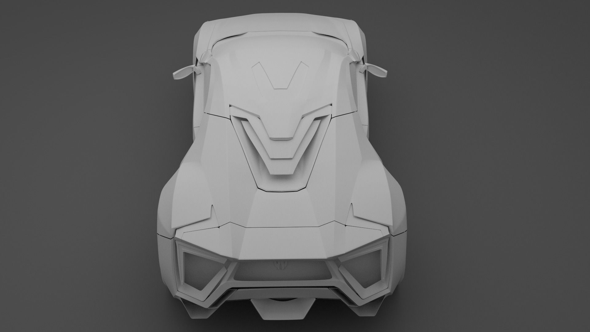 Lykan Hypersport Low Poly Model 3D model_2