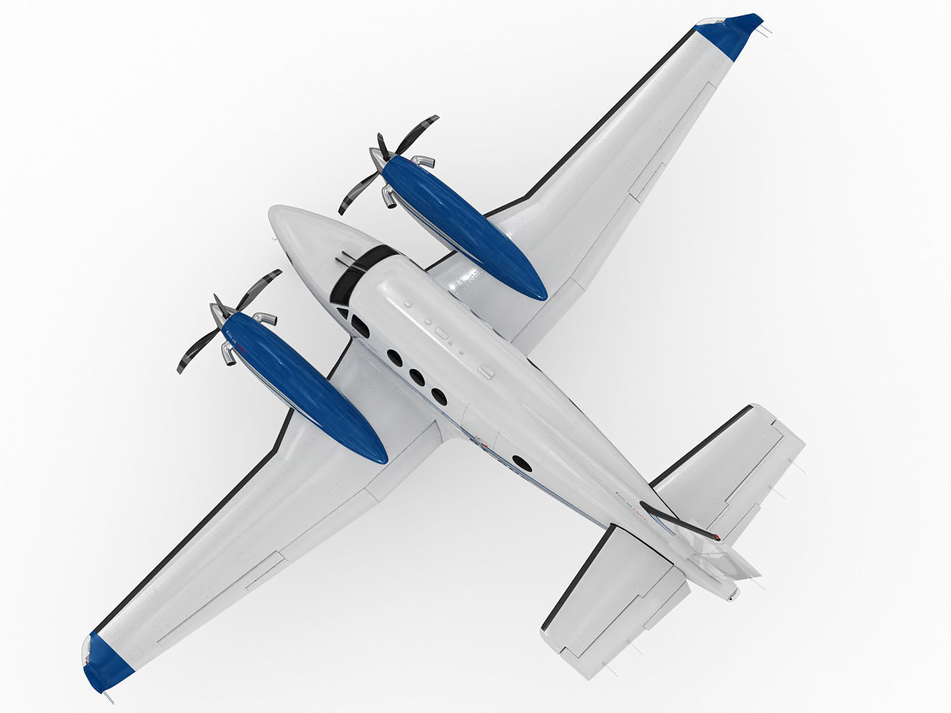 Beechcraft King Air c90gtx 3D model_8