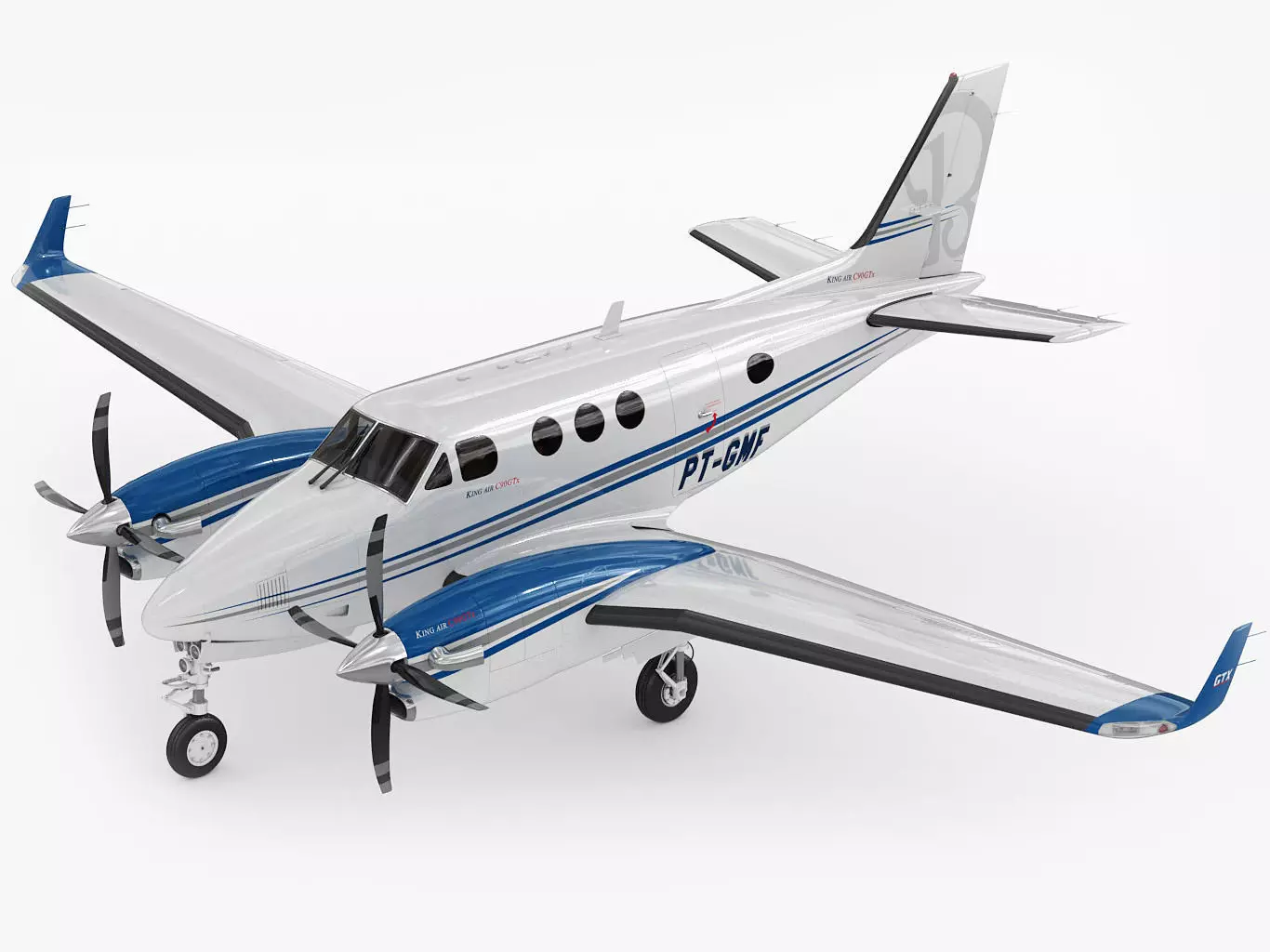 Beechcraft King Air c90gtx 3D model_0