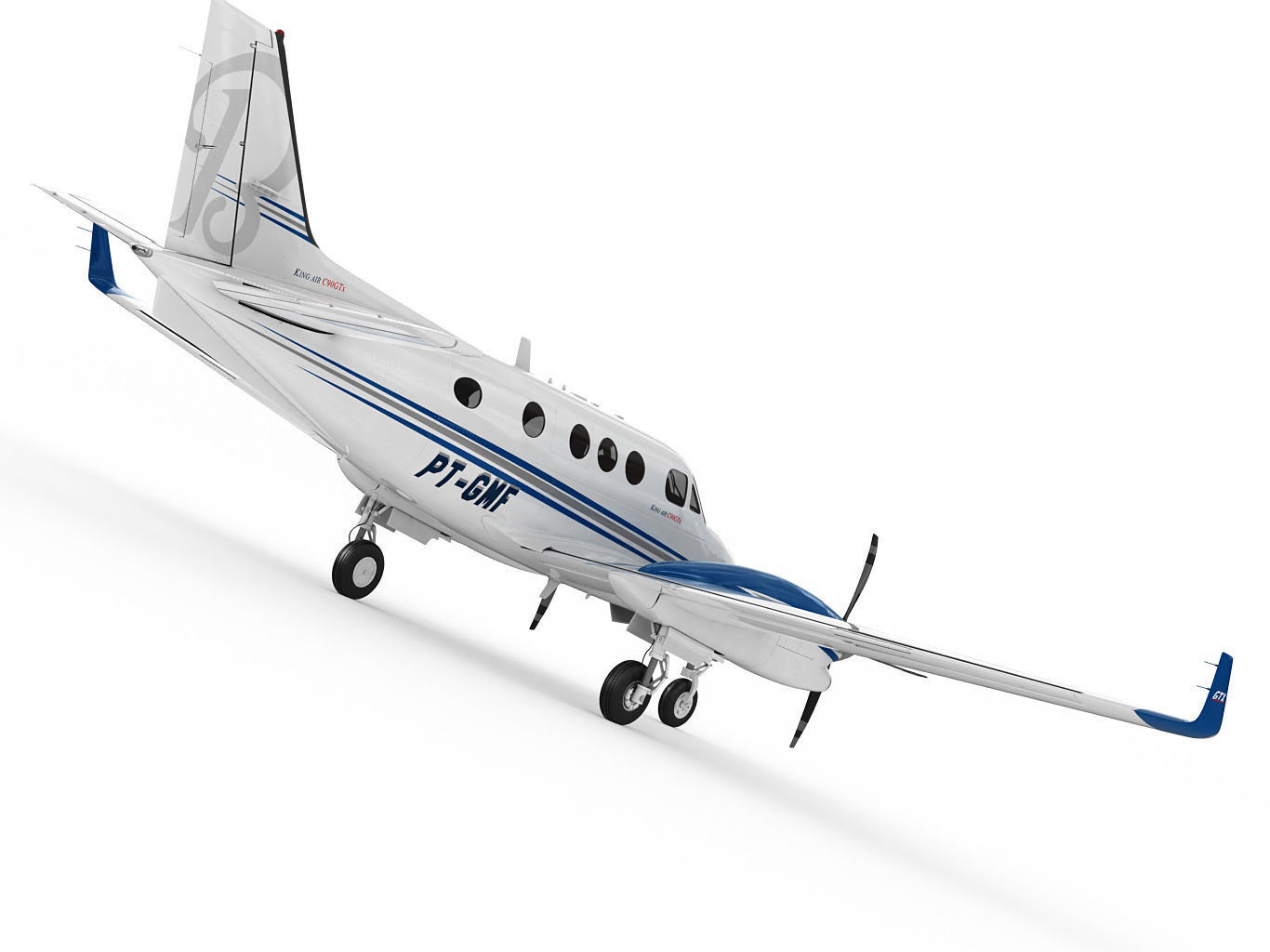 Beechcraft King Air c90gtx 3D model_2