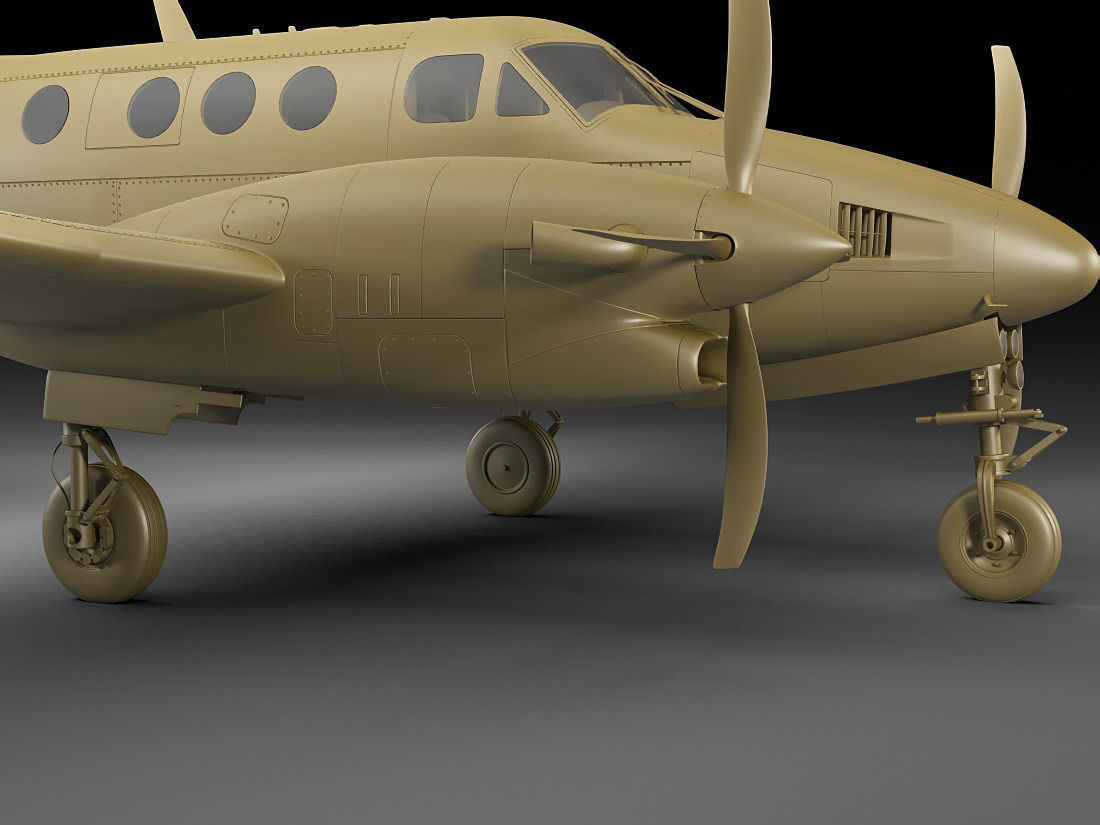 Beechcraft King Air c90gtx 3D model_21