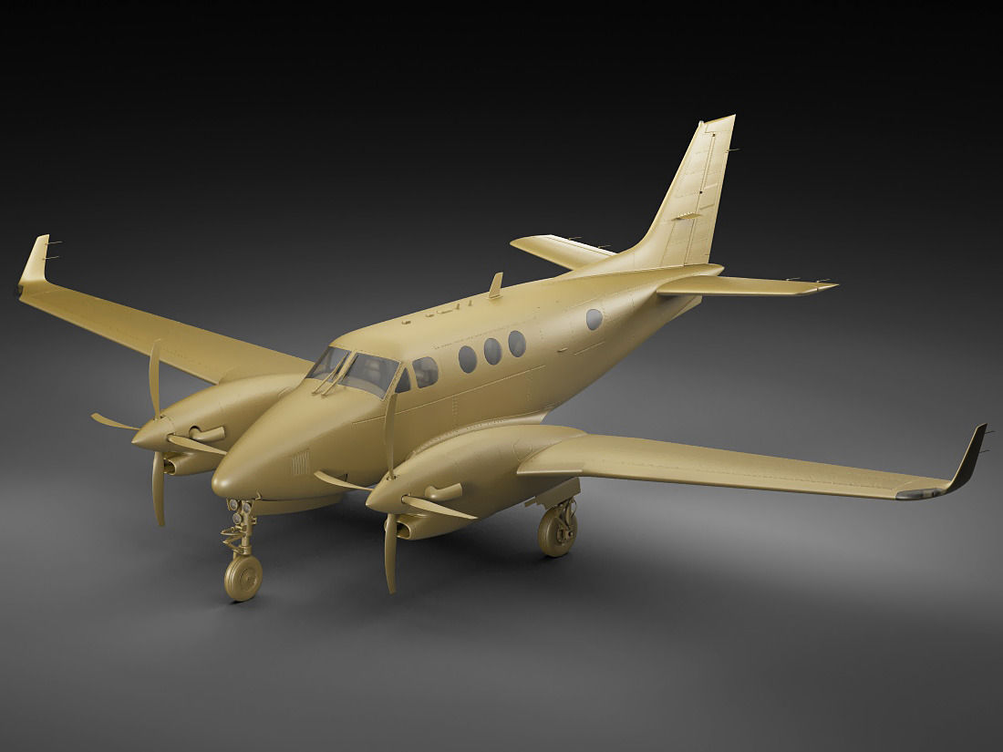 Beechcraft King Air c90gtx 3D model_20
