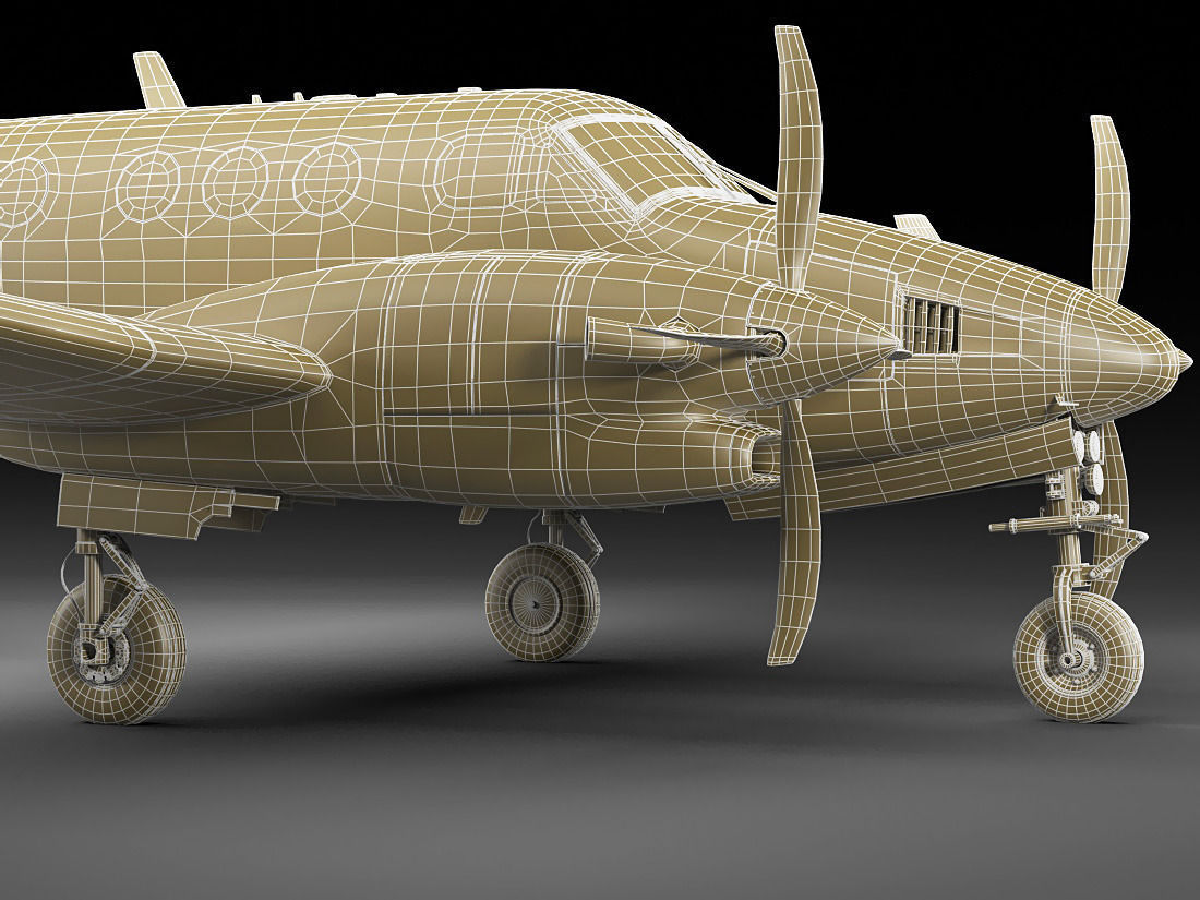 Beechcraft King Air c90gtx 3D model_25