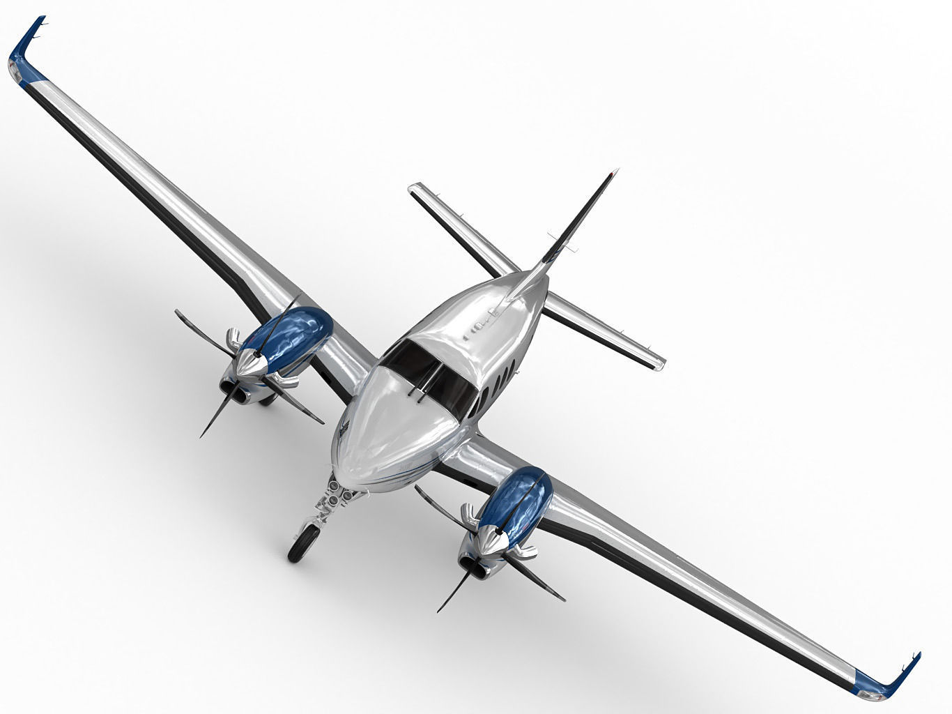 Beechcraft King Air c90gtx 3D model_7