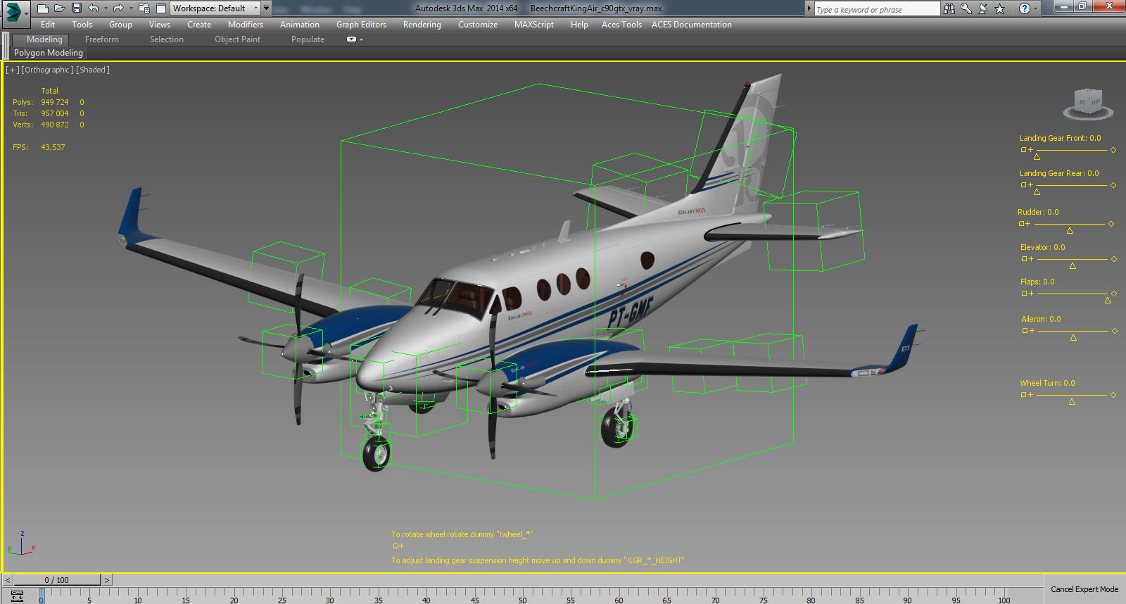 Beechcraft King Air c90gtx 3D model_26