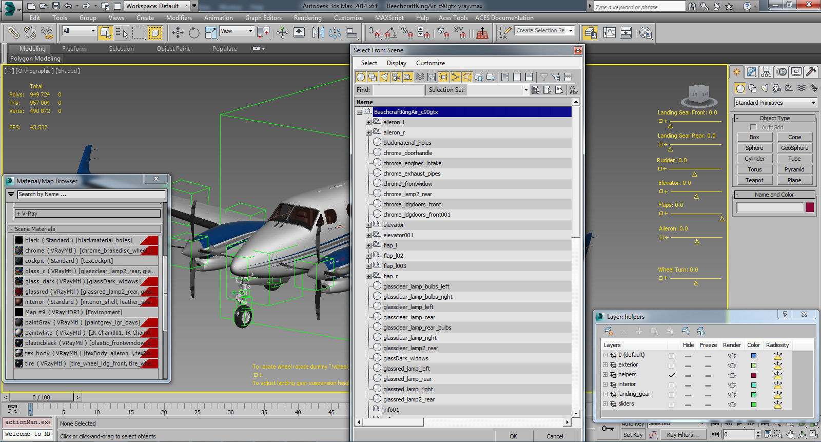Beechcraft King Air c90gtx 3D model_28