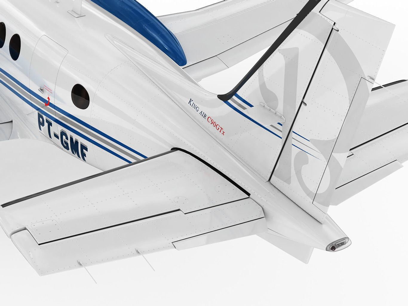 Beechcraft King Air c90gtx 3D model_12