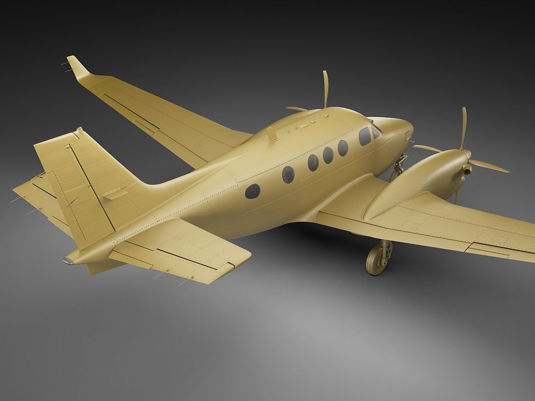 Beechcraft King Air c90gtx 3D model_22