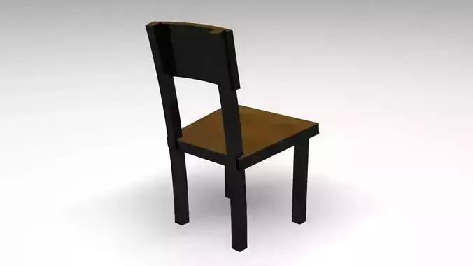 Wooden Chair by CC Free 3D model