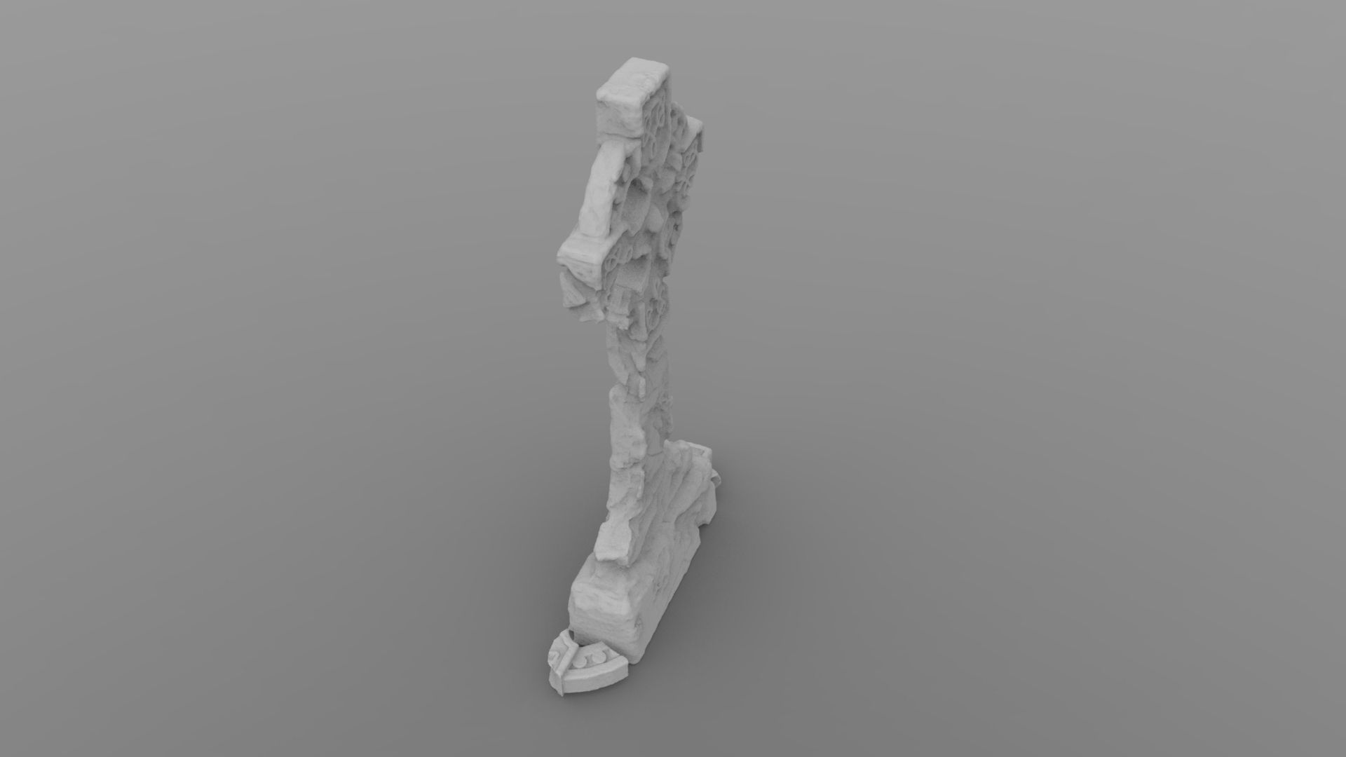 Weathered Celtic Headstone 3D print model_2