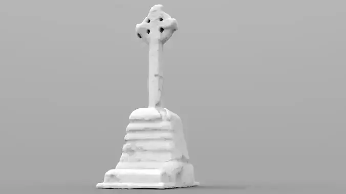 Weathered Headstone 3D print model