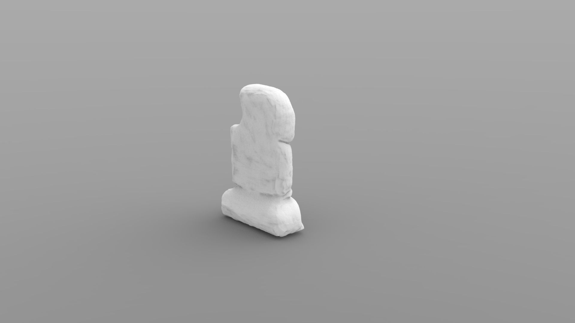 Weathered Flat Headstone - Free Sample Free 3D print model_1