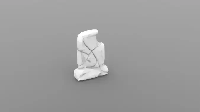 Weathered Flat Headstone - Free Sample Free 3D print model