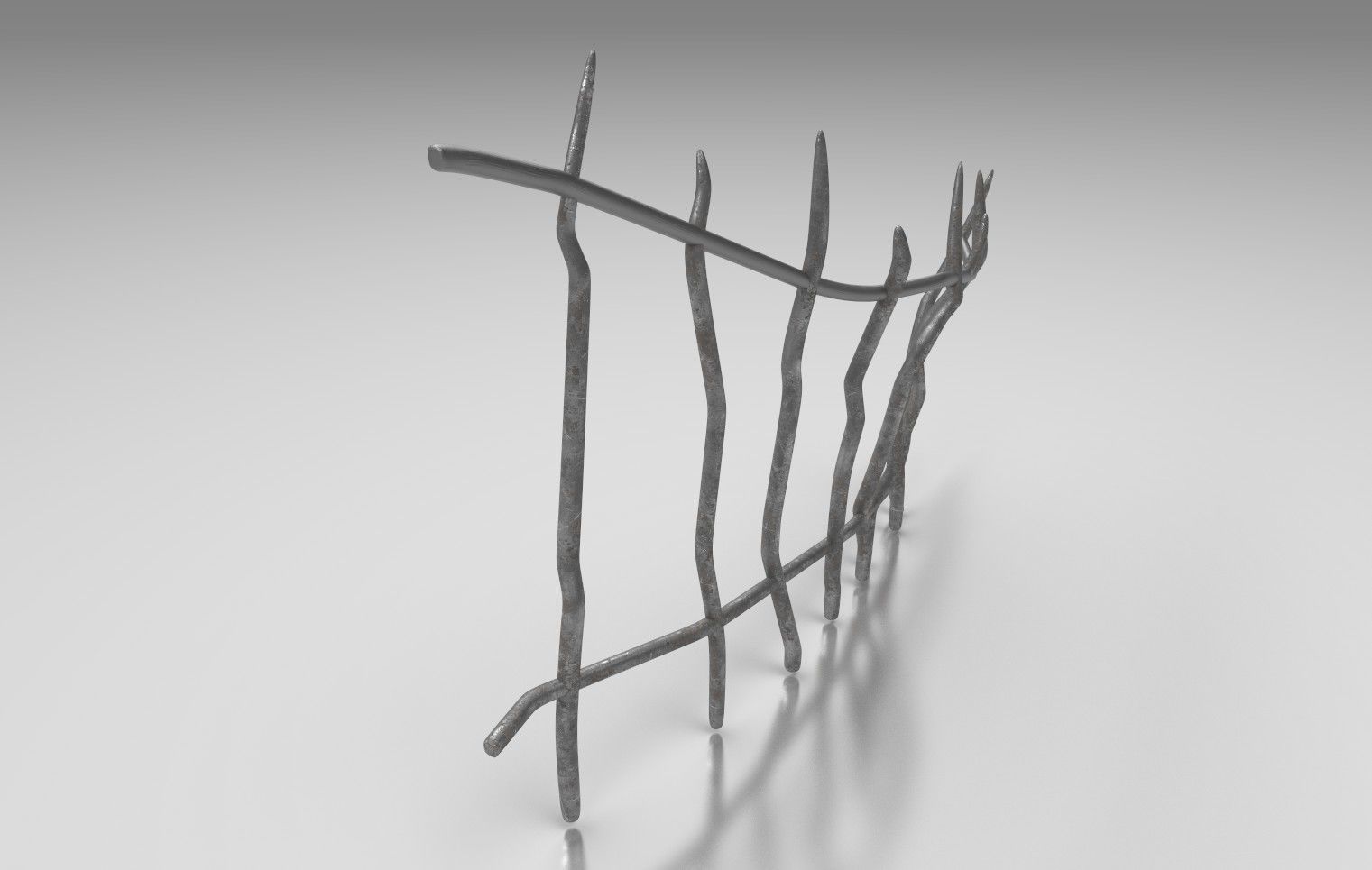 Printable Spooky Fence 3D print model_5