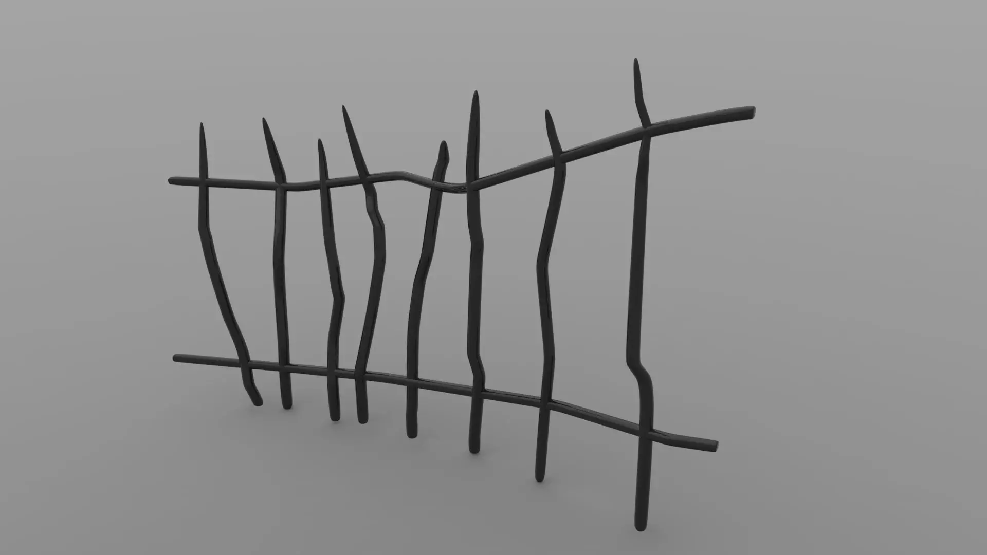 Printable Spooky Fence 3D print model_0