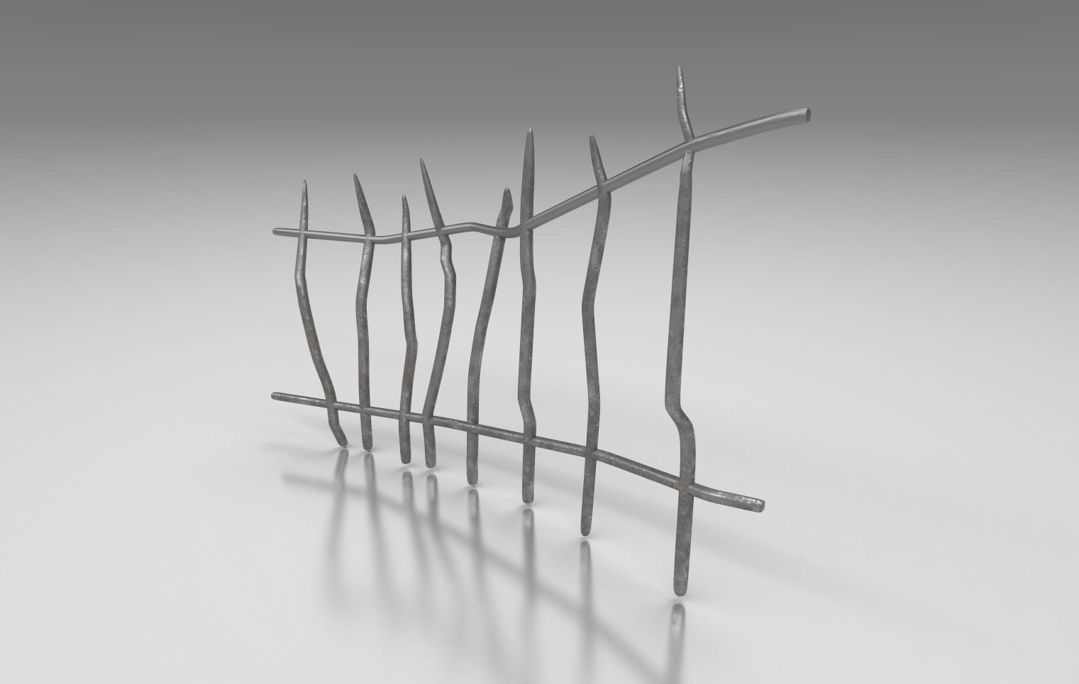 Printable Spooky Fence 3D print model_4