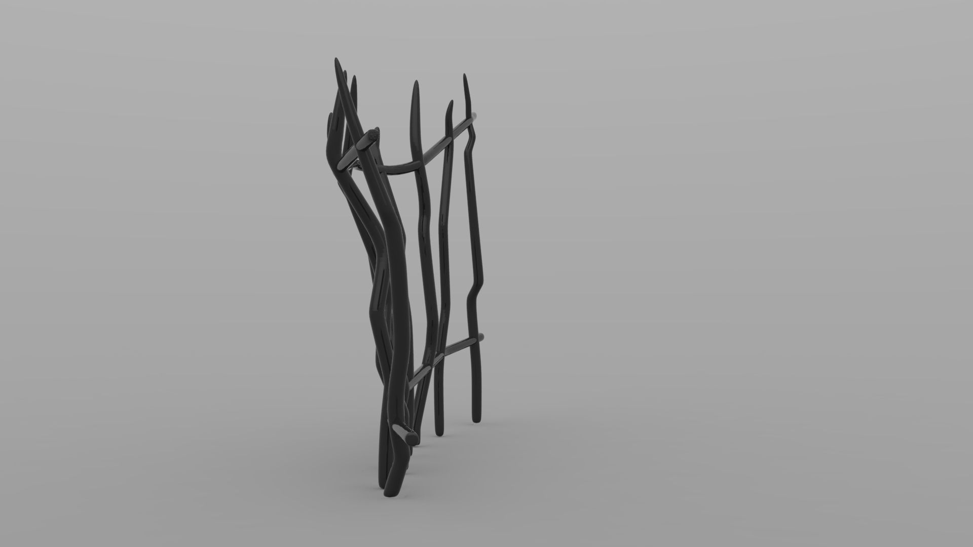 Printable Spooky Fence 3D print model_1