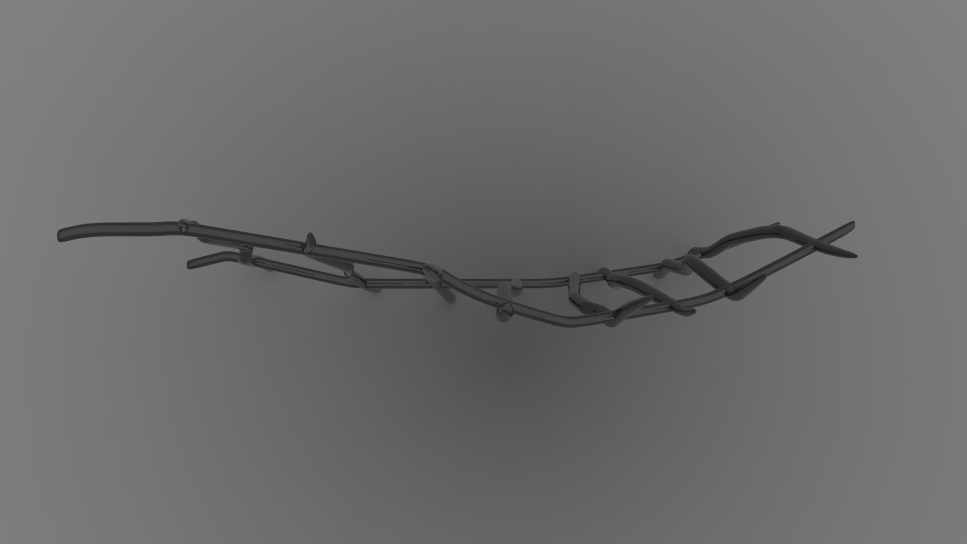 Printable Spooky Fence 3D print model_3