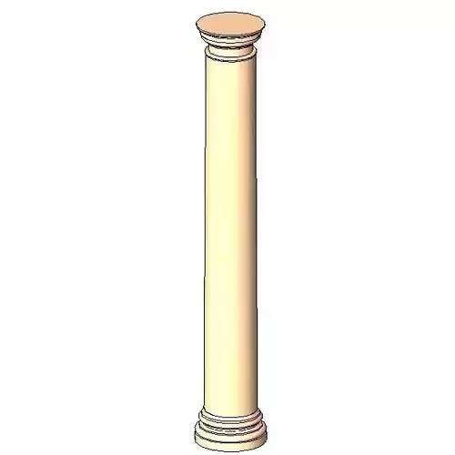 Colonne dorique Free 3D model