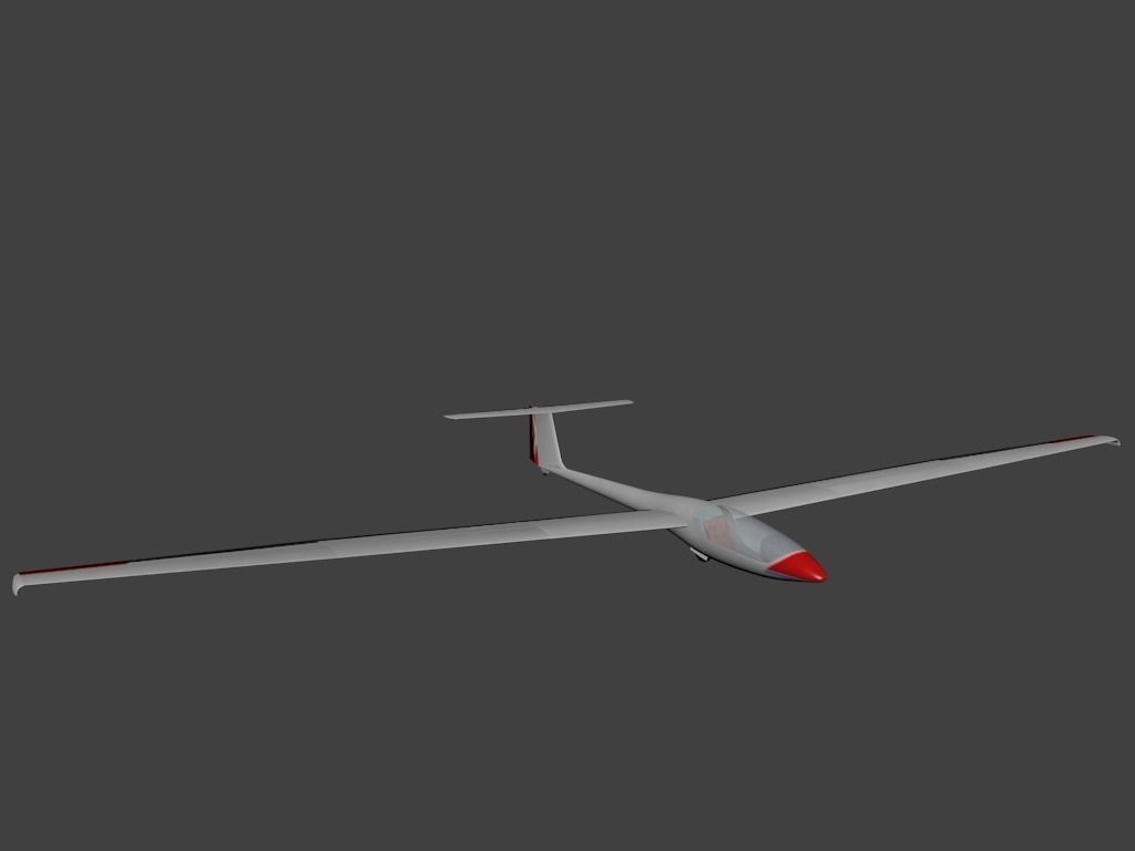 Grob Astir Free low-poly 3D model_0