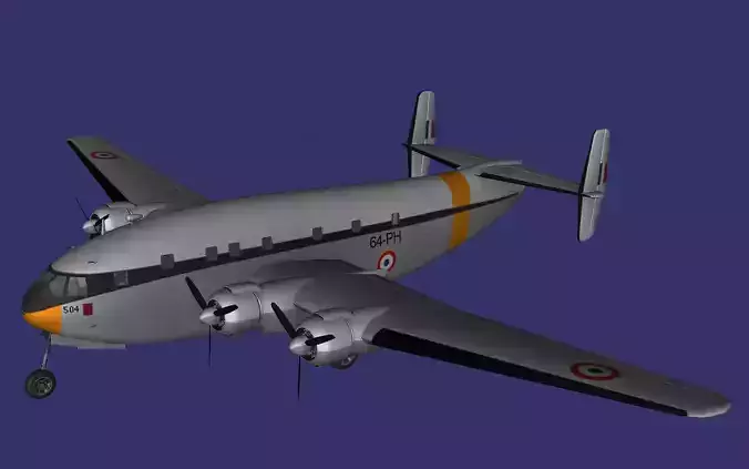 Breguet 761 Free low-poly 3D model
