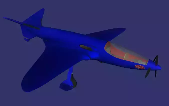 Bugatti Model 100 Free low-poly 3D model
