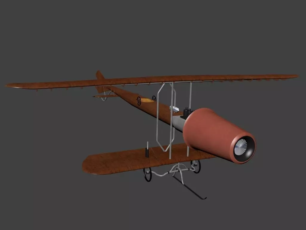 Coanda 1910 Low-poly 3D model