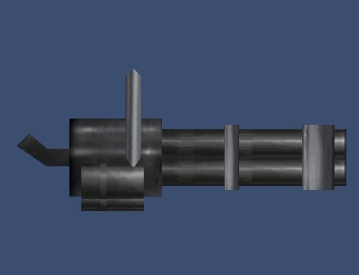 Minigun1 gun 3D model_1