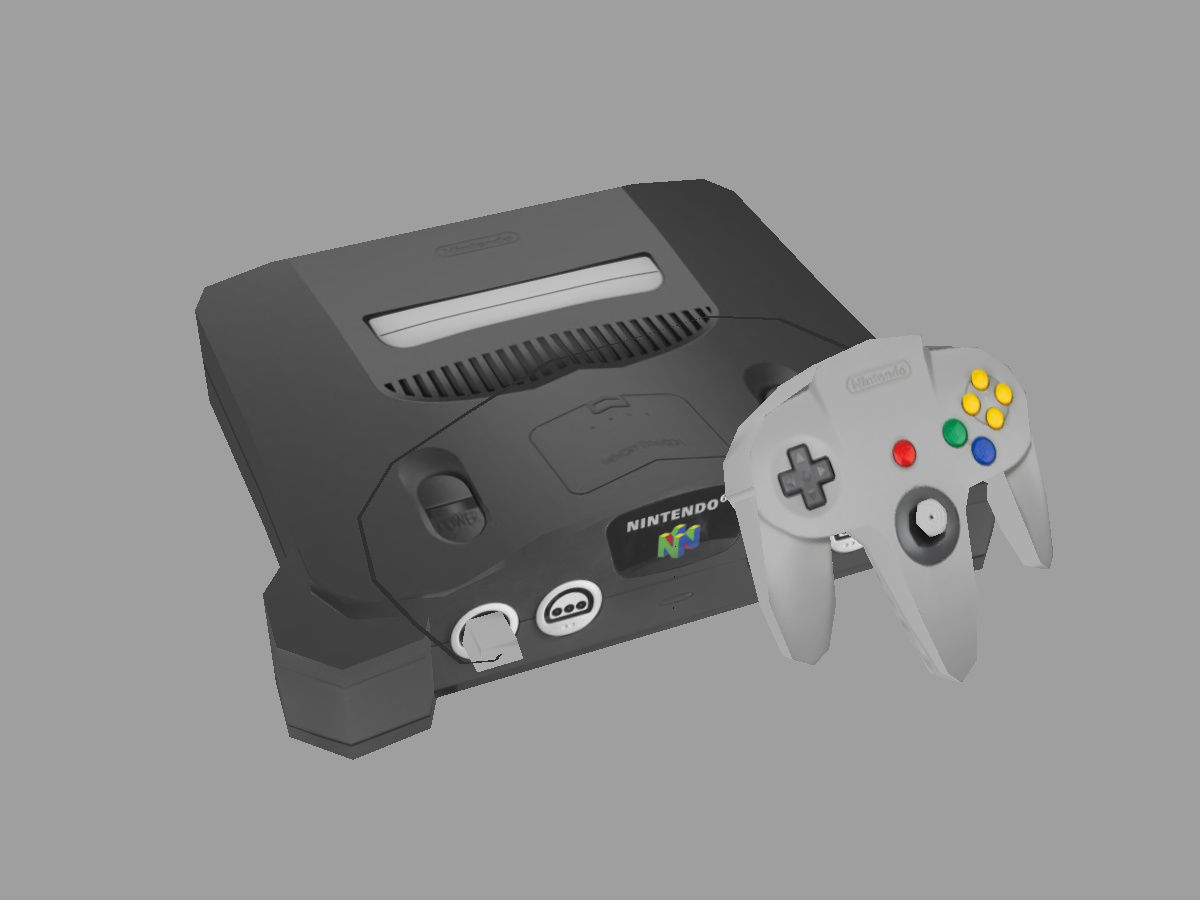 13 Video Game Consoles Pack Low-poly 3D model_8