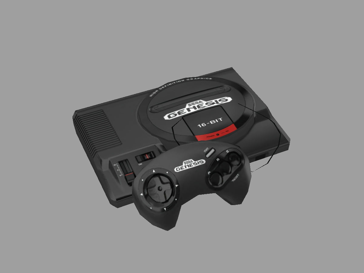 13 Video Game Consoles Pack Low-poly 3D model_4