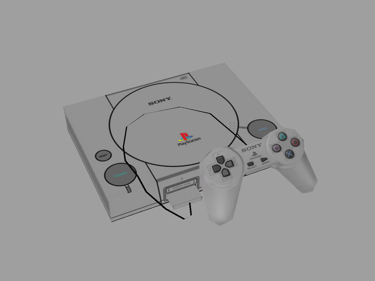 13 Video Game Consoles Pack Low-poly 3D model_12