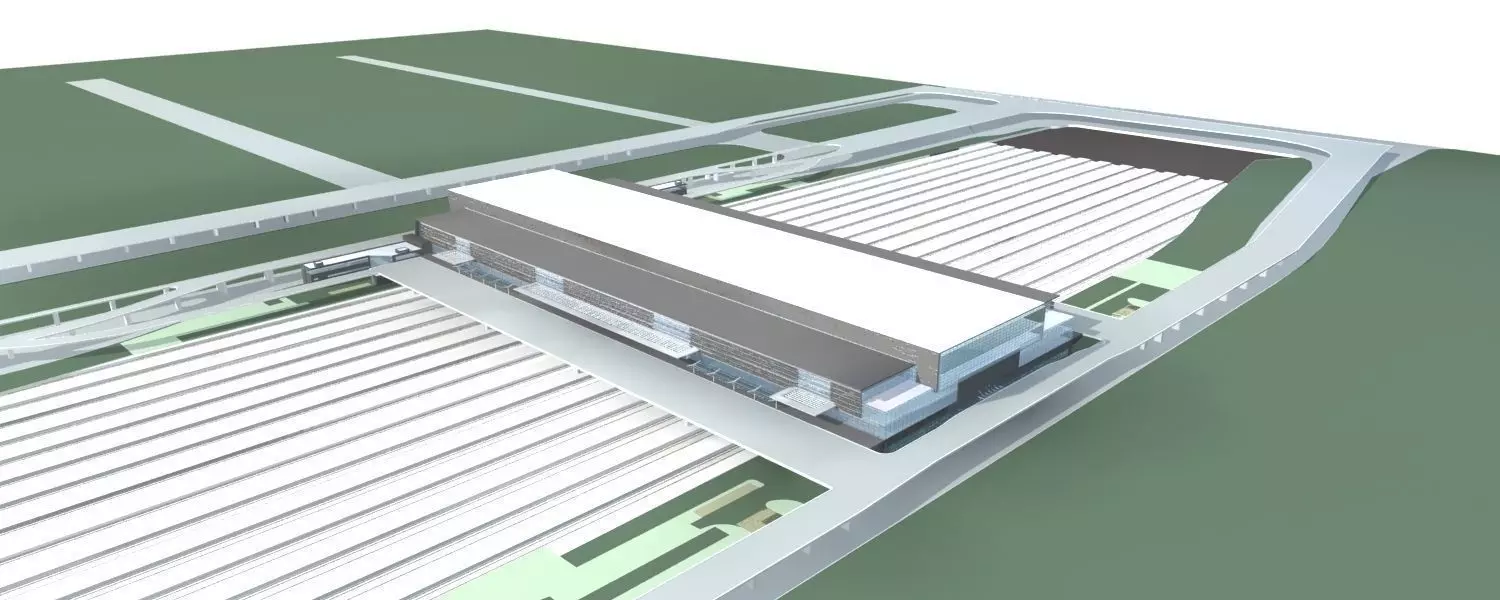 Station Building 3D model_0