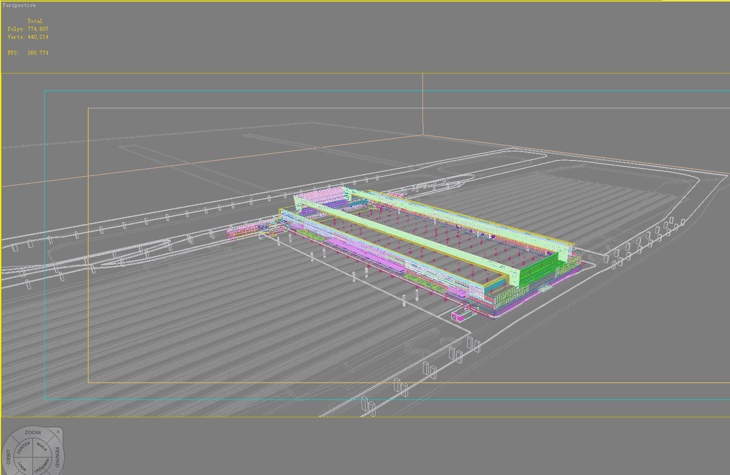 Station Building 3D model_1