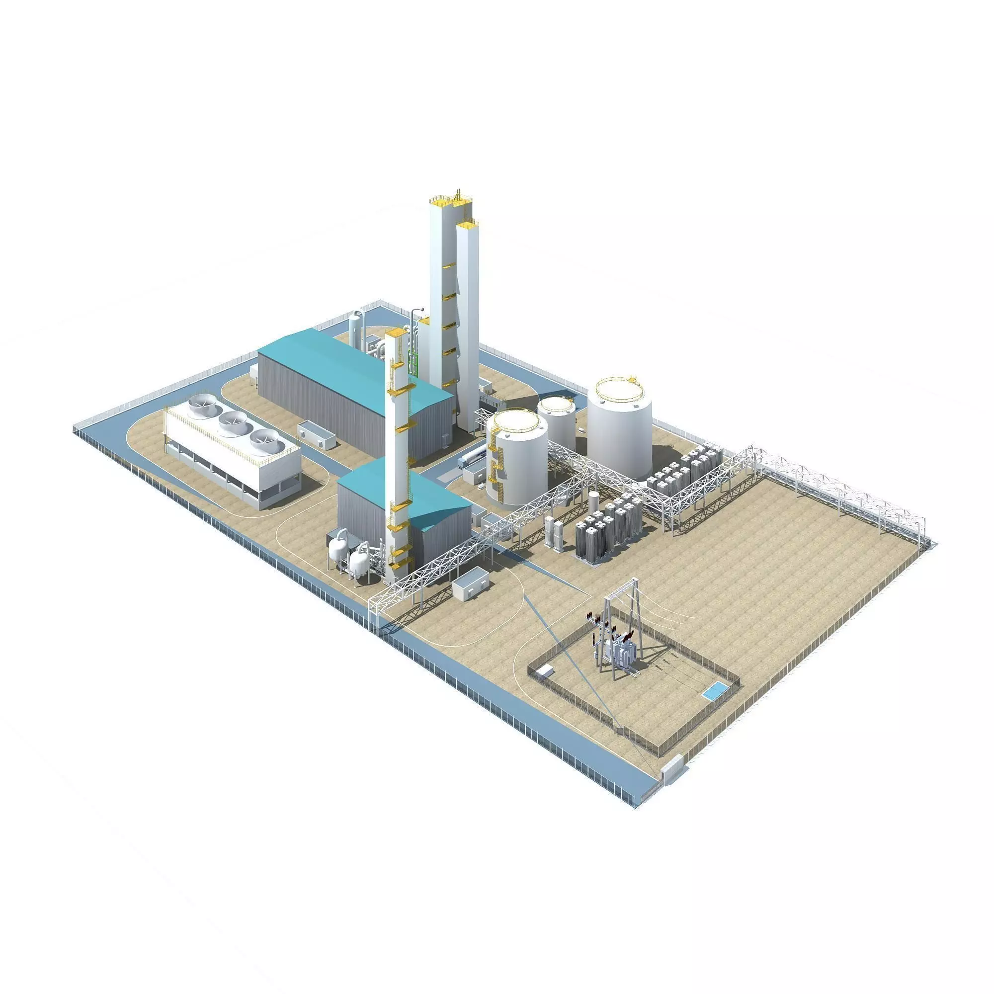 Industry Building 3D model_0